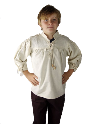 Mittelalterliches Kinder Stehkragenhemd "Alram"